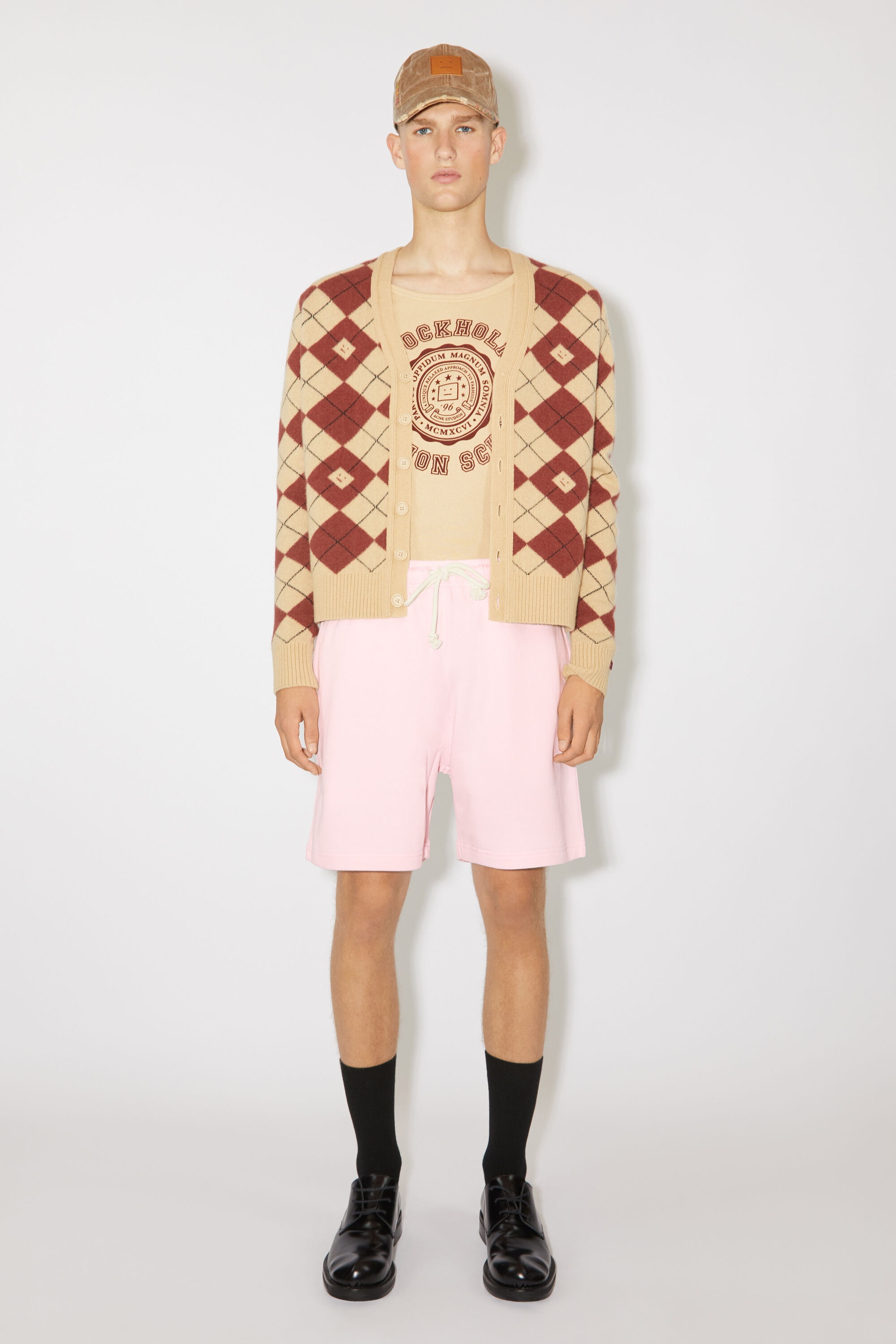 Cotton sweat shorts - Light pink - 2