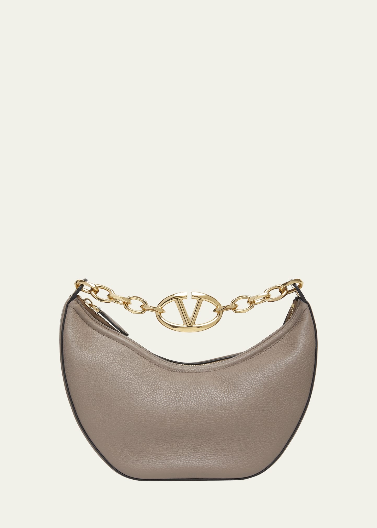 Medium VLOGO Moon Leather Hobo Bag - 1