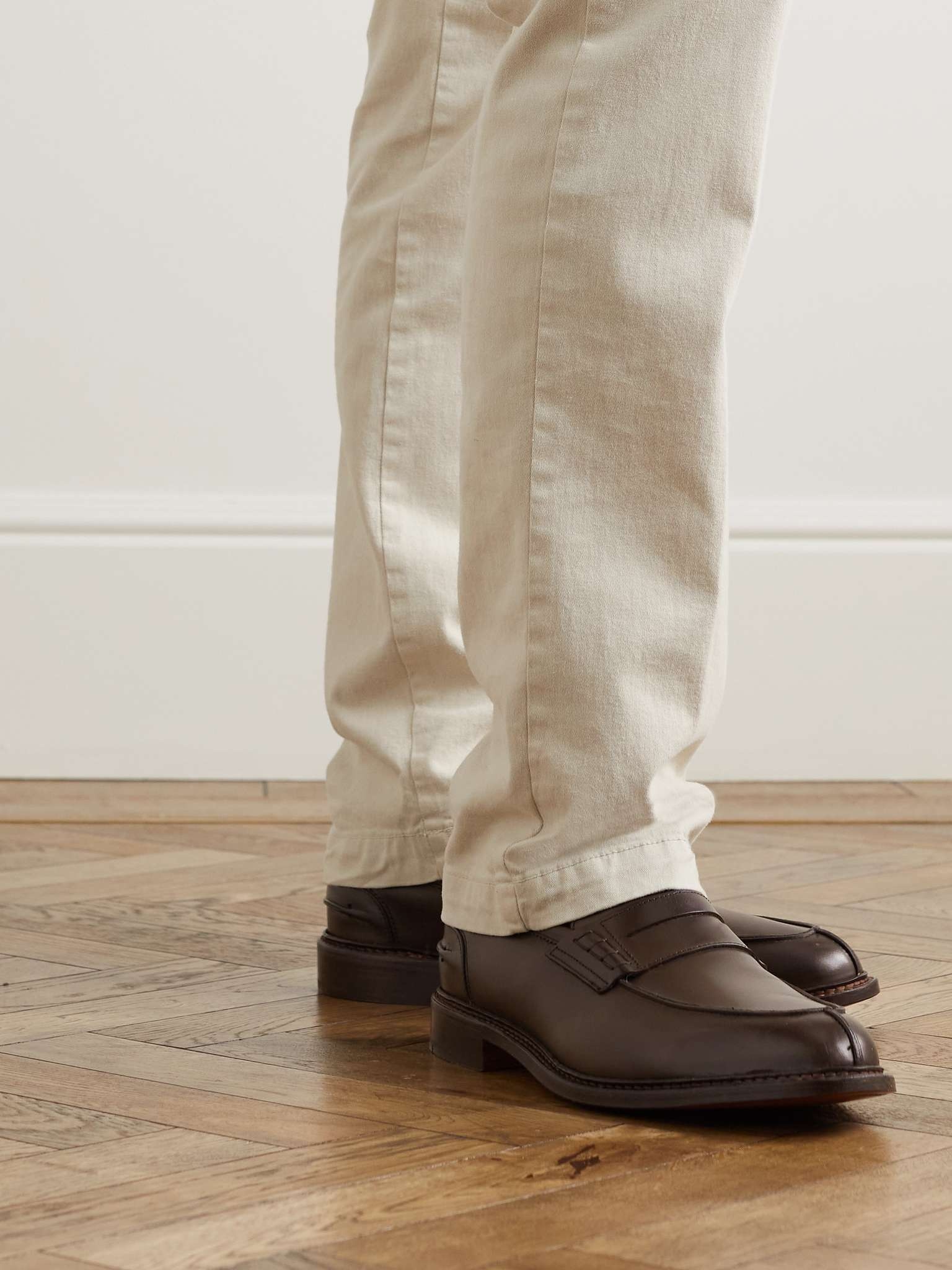 Adam Burnished-Leather Penny Loafers - 3