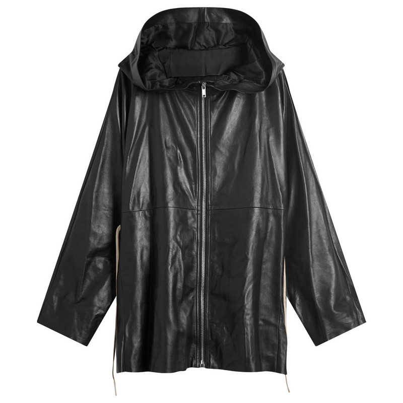 Rick Owens Zip Front Hooded Jacket - 1