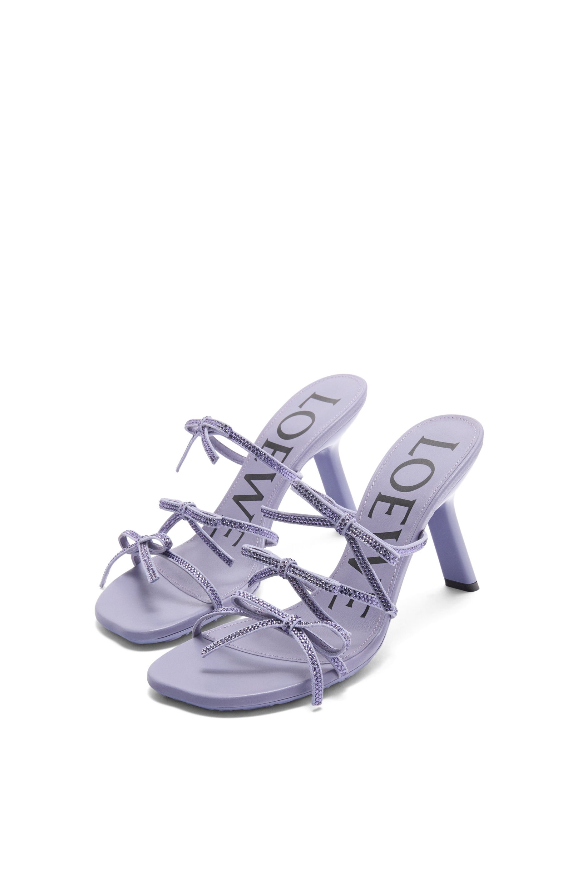 Petal sandal in suede and rhinestones - 3