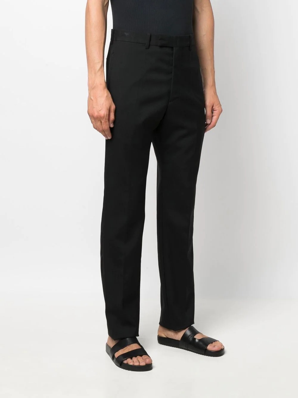 pressed-crease four-pocket tailored trousers - 3