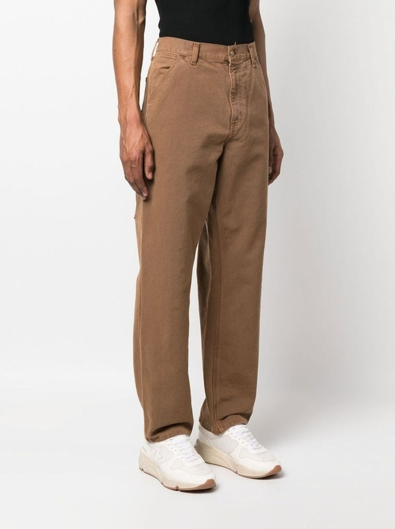 logo-patch straight-leg trousers 3