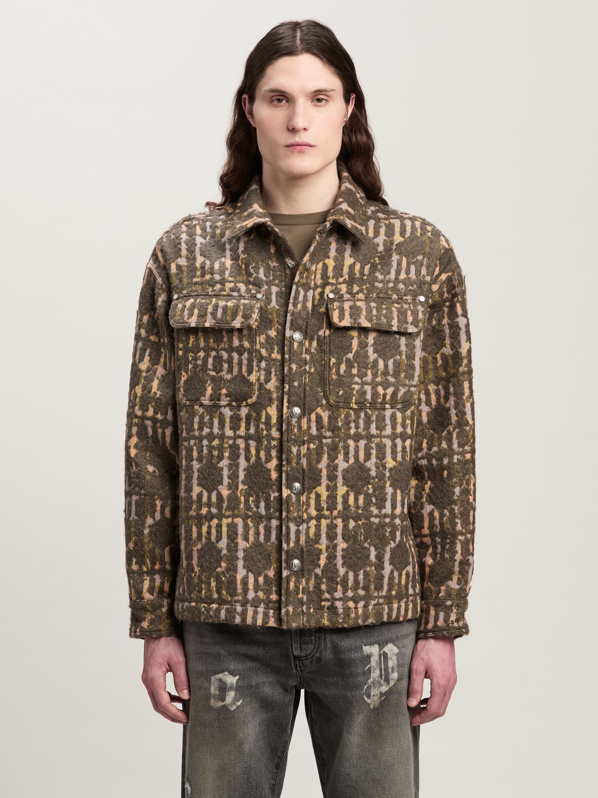 BRUSHED MONOGRAM OVERSHIRT - 3