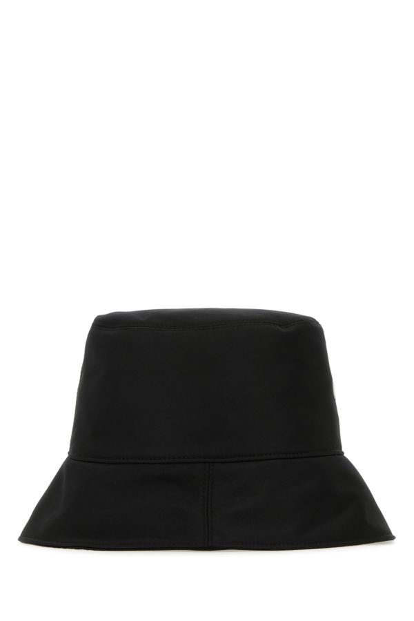 Black polyester bucket hat - 2