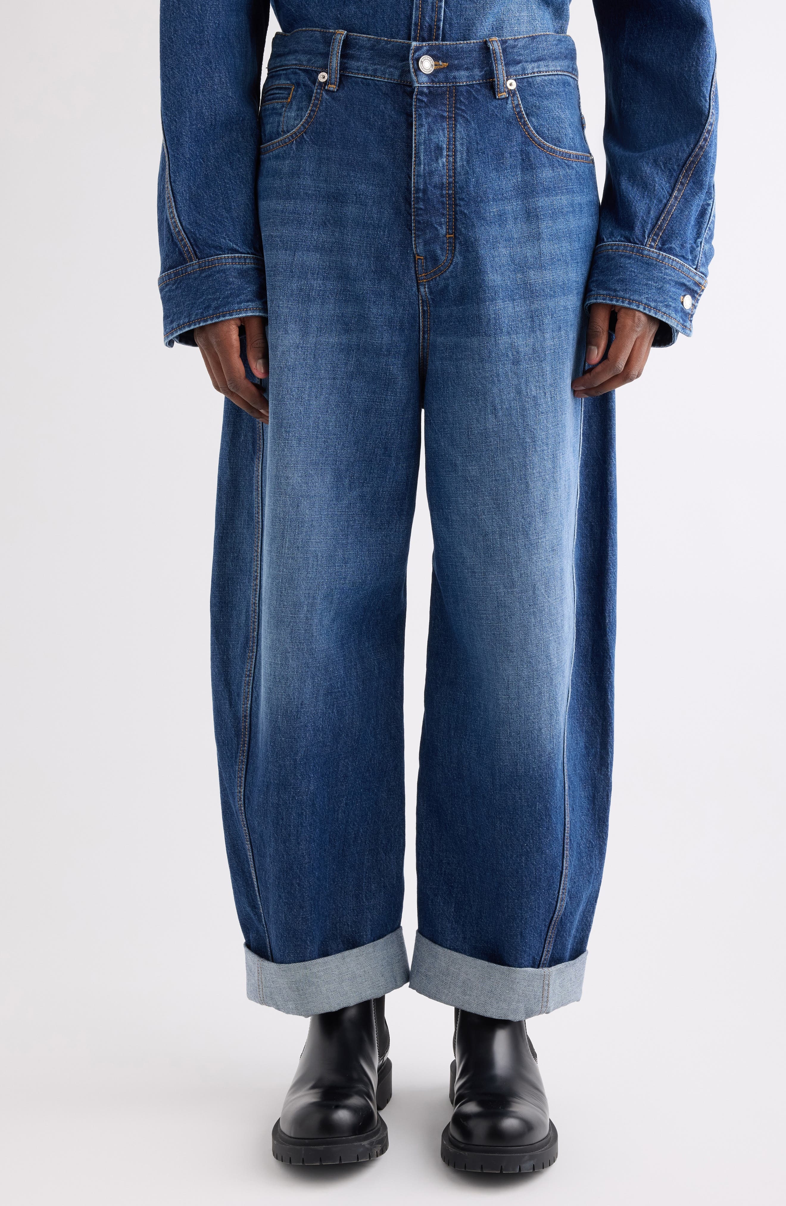 Givenchy Twisted Seam Jeans in Dark Blue at Nordstrom - 5