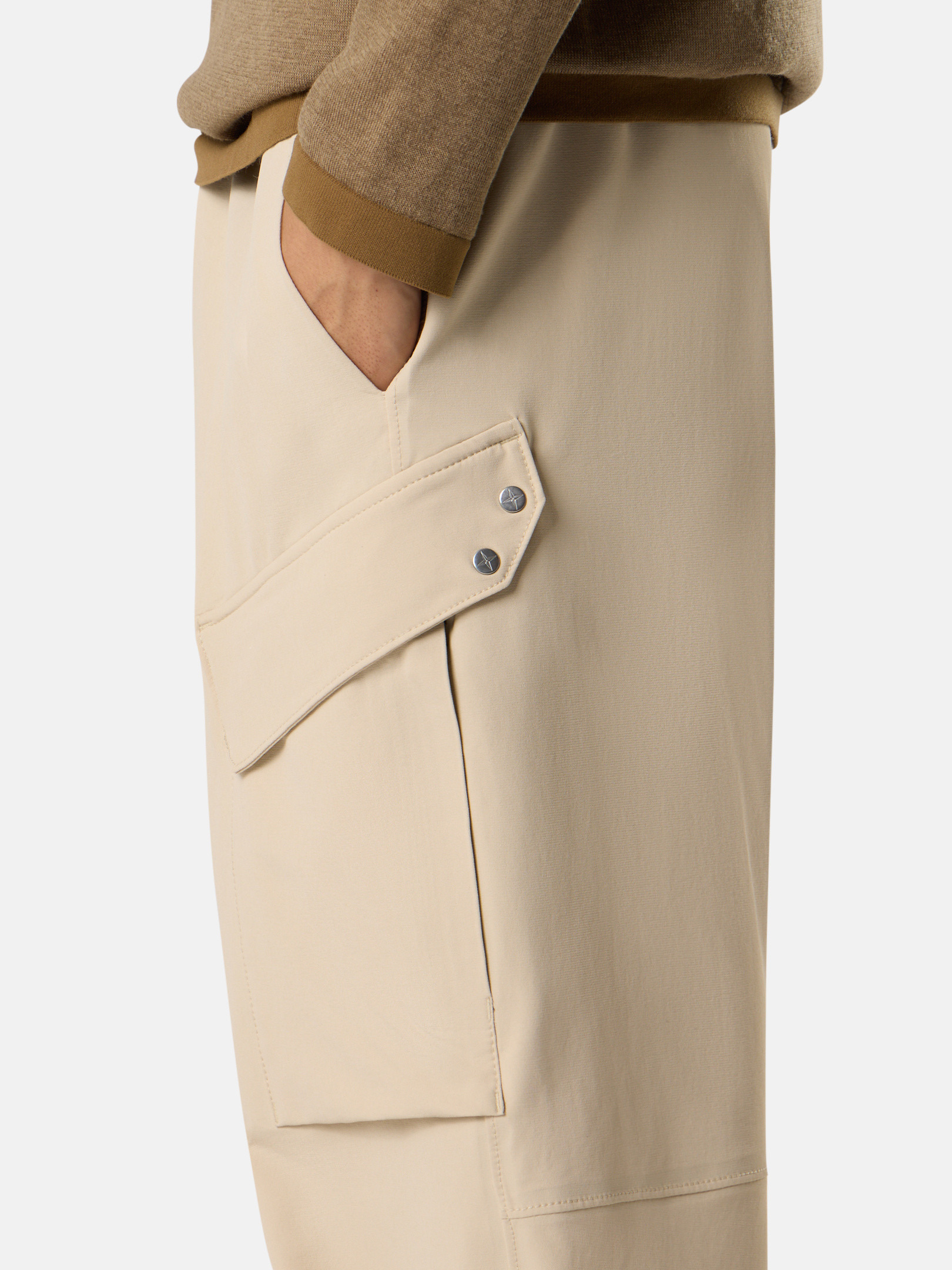 3100029 TEXTURED STRETCH NYLON_STONE ISLAND STELLINA - 3