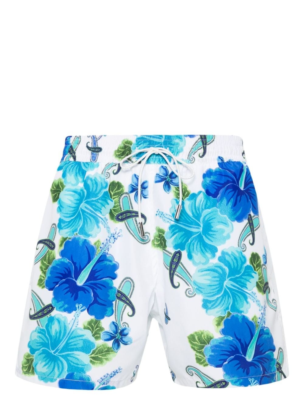 floral paisley-print swim shorts - 1