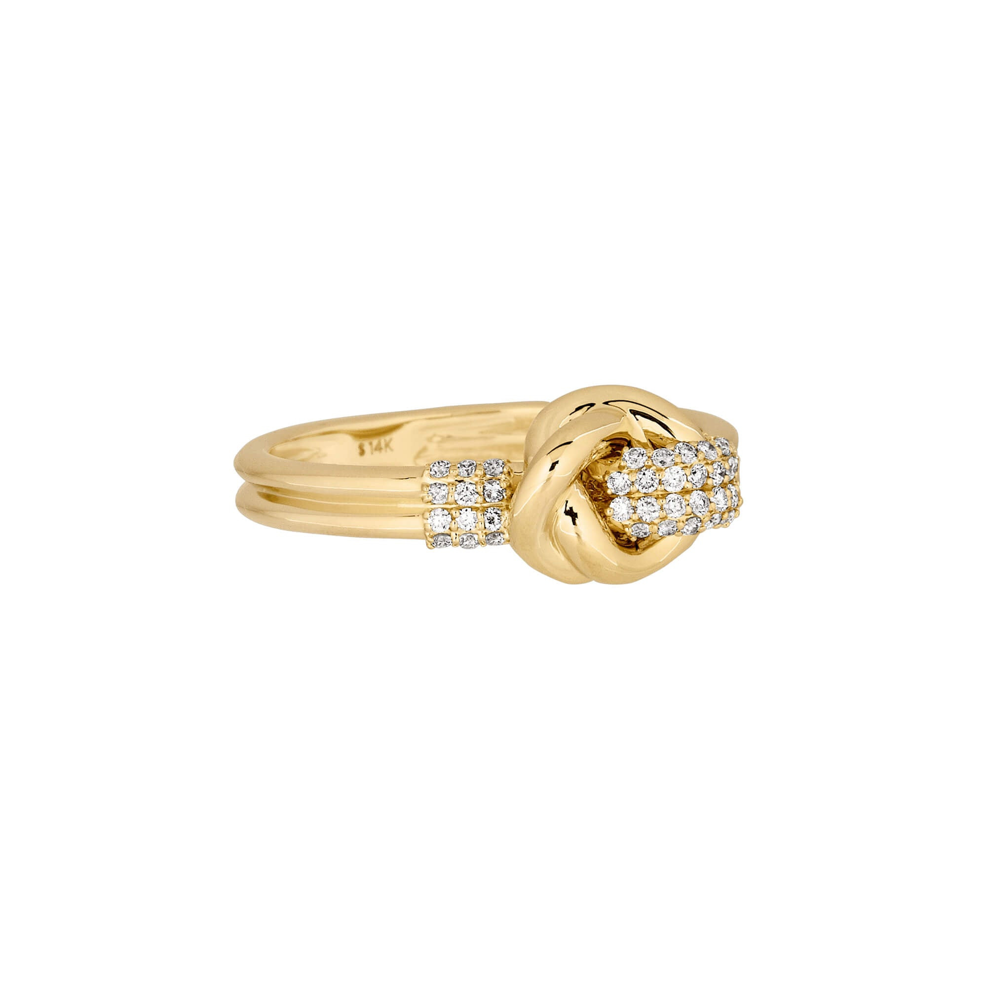 Diamond Forme Knot Ring - 3