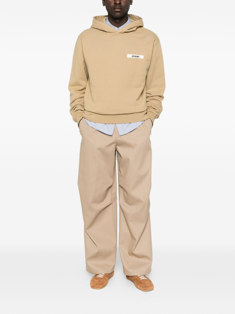 JACQUEMUS logo-patch hoodie outlook