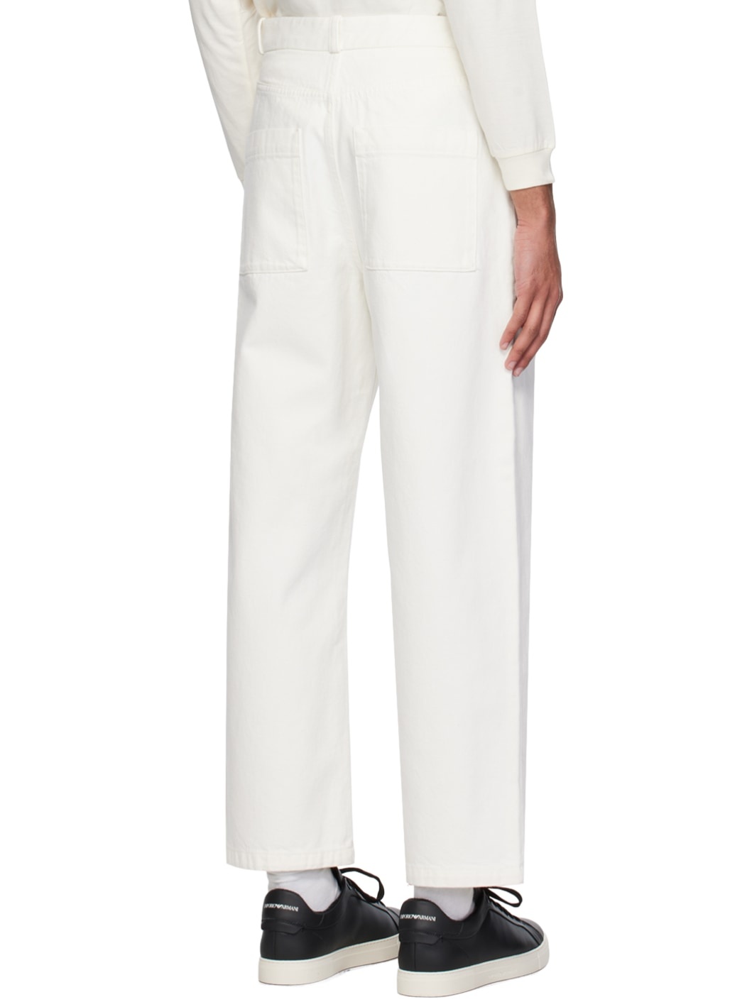 White Bonded Jeans - 3