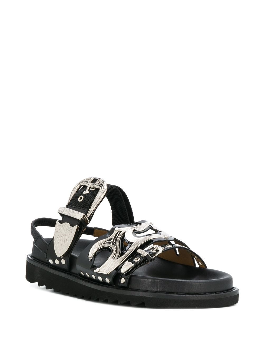 studded strap sandals - 2