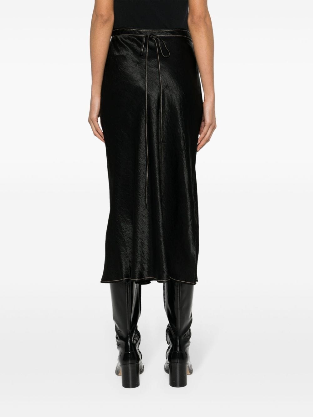 wrap midi skirt - 4