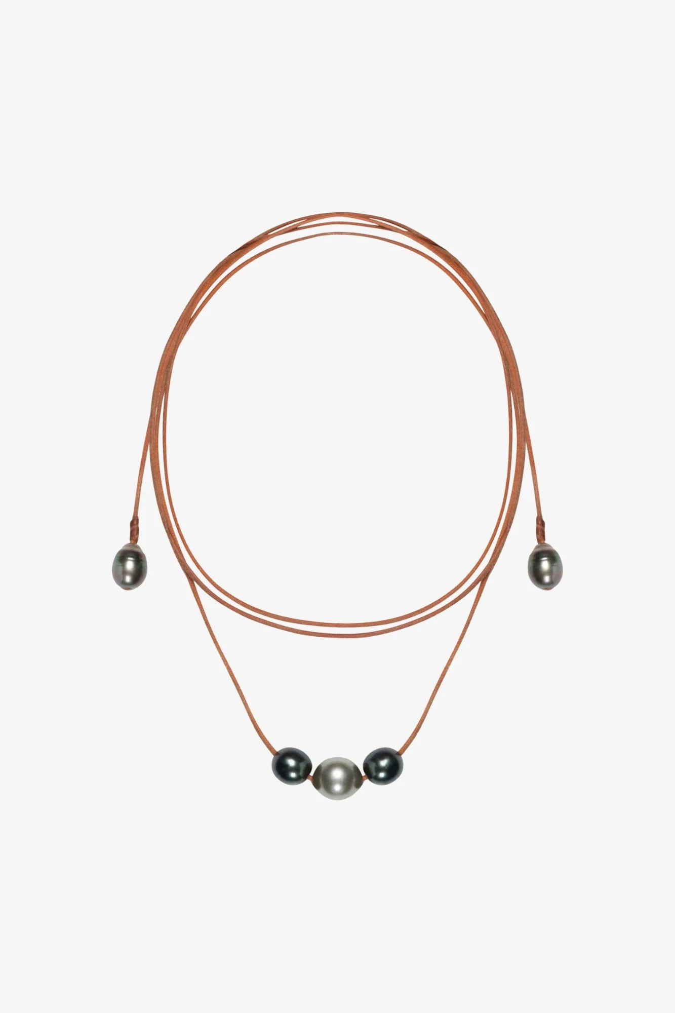 ALICE BLACK PEARL LARIAT NECKLACE - 1