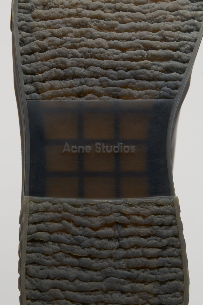 Leather chukka shoes black/grey 5