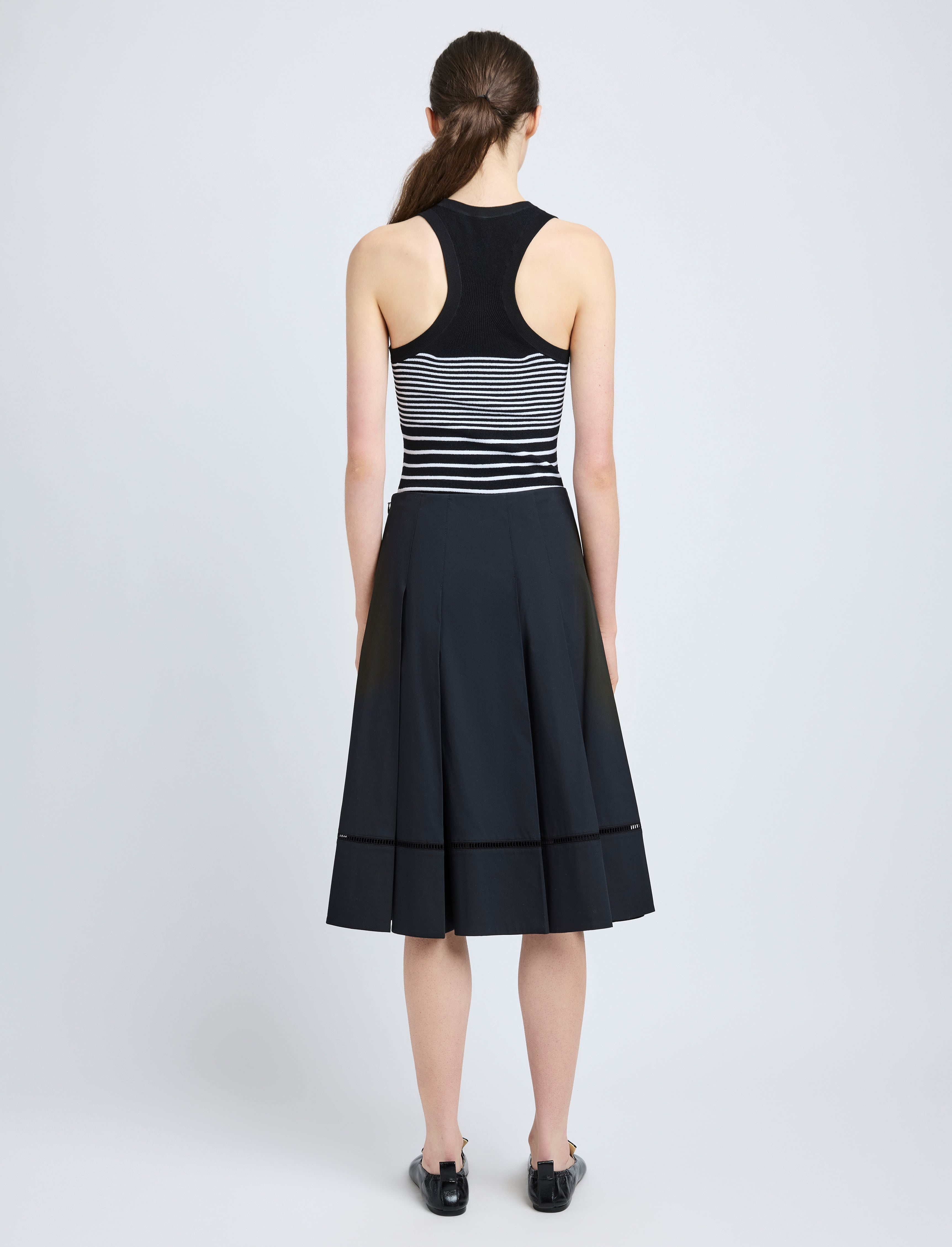Laci Skirt in Eco Cotton Poplin - 4