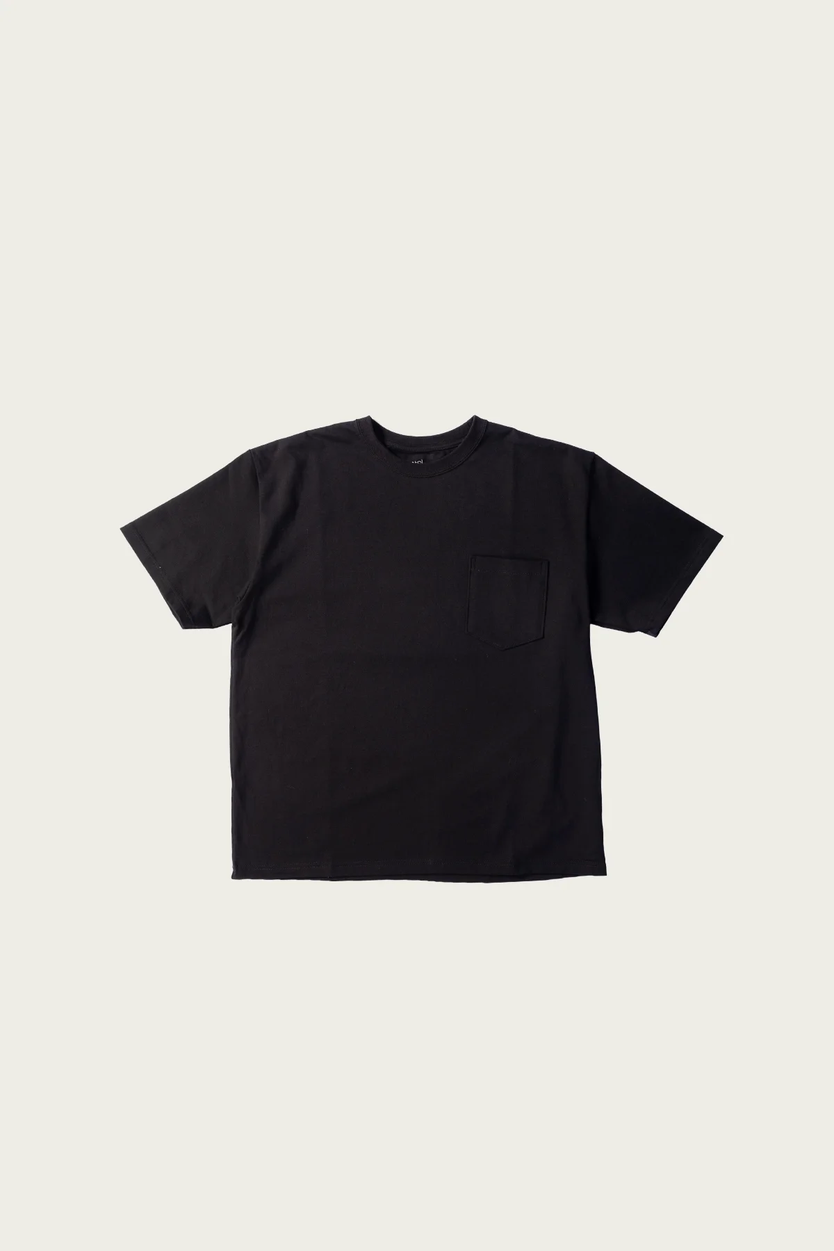 Sturdy Cotton T-Shirt With Pocket - Black - 1