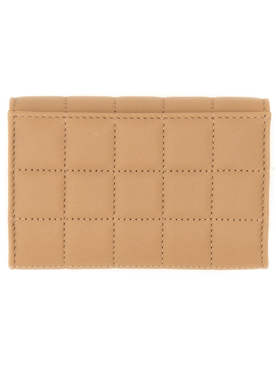 CASSANDRE MATELASSÉ CARRÉ LEATHER COMPACT CARD HOLDER - 2