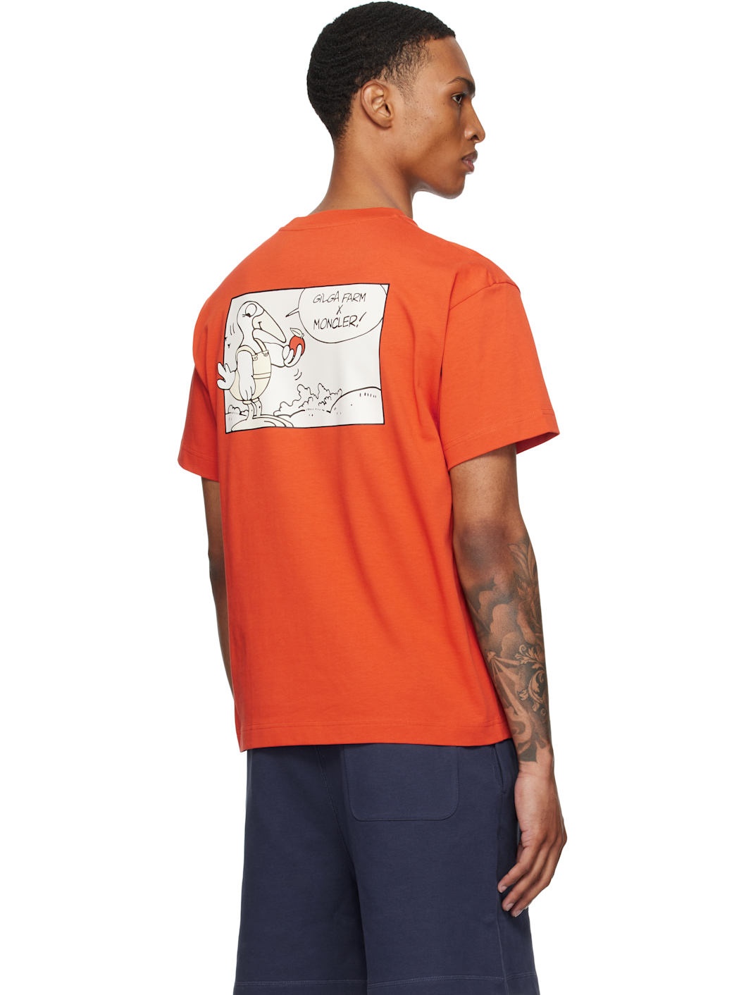 Moncler x Gilga Farm Orange Short Sleeve T-shirt - 3