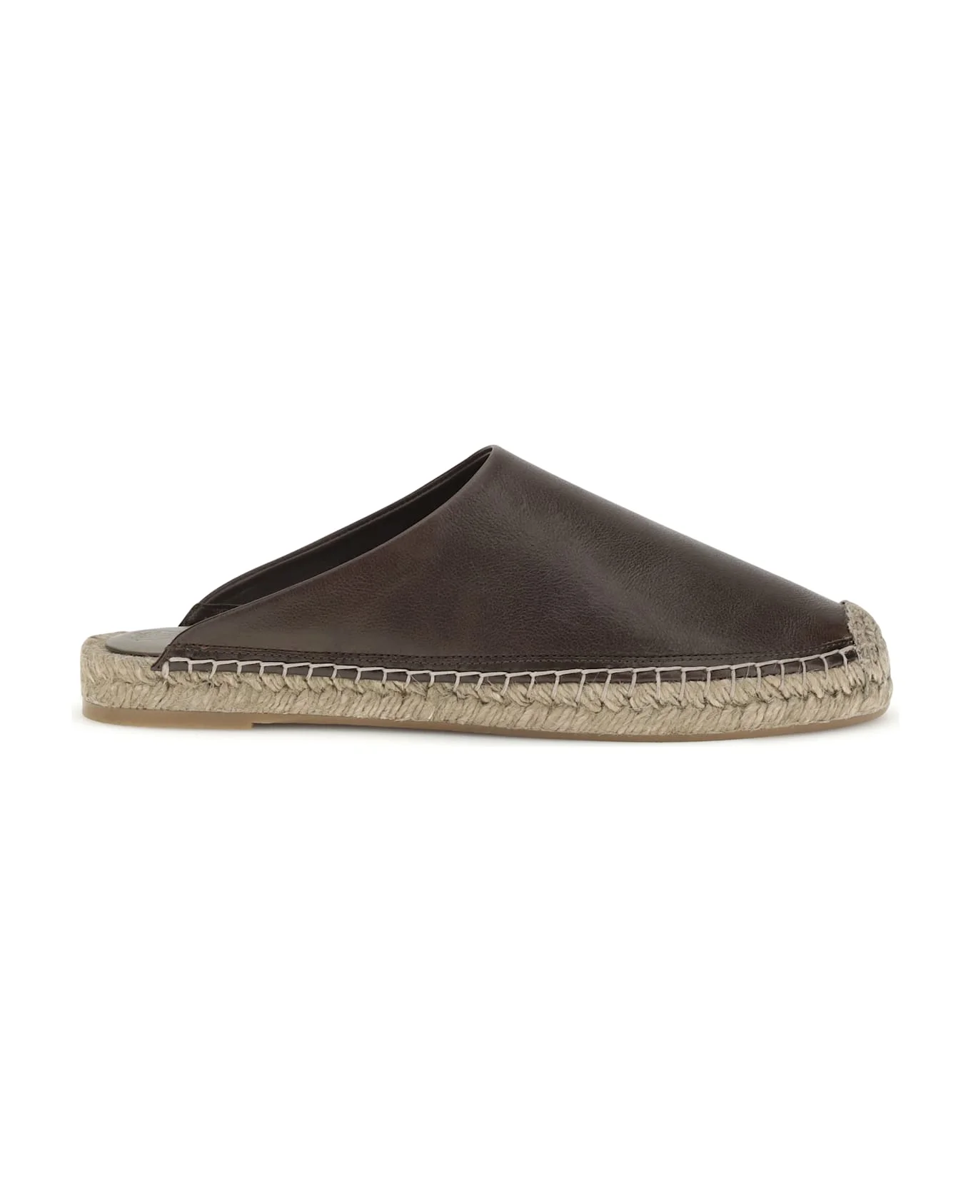 Leather Espadrilles Mules - 1