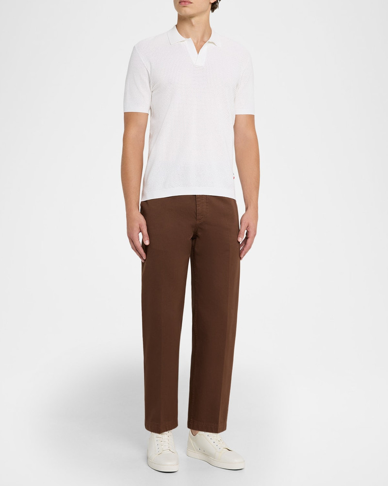 ORLEBAR BROWN Men's Roddy Mesh Stitch Polo Shirt outlook