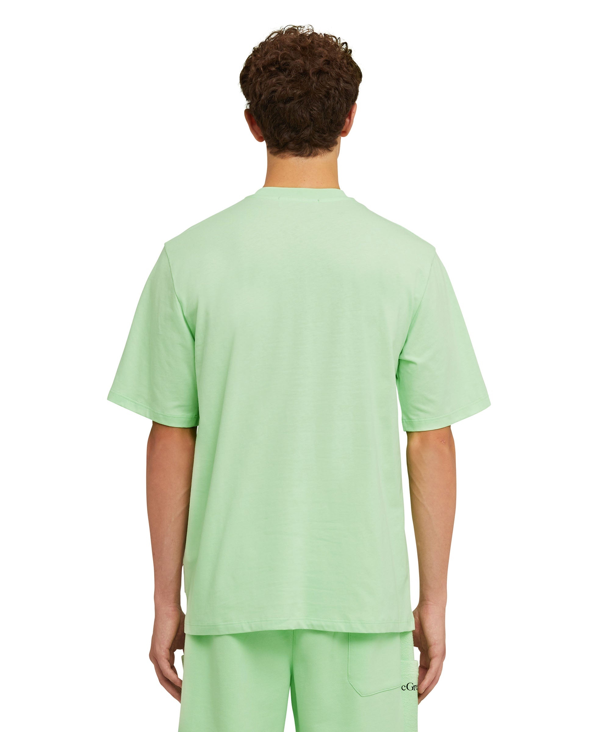 Organic cotton crewneck t-shirt from the MSGM Fantastic Green Capsule - 5
