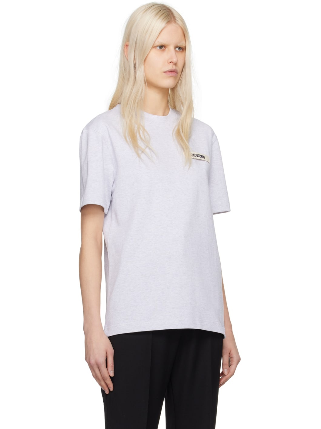 Gray Les Classiques 'Le T-Shirt Gros Grain' T-Shirt - 2