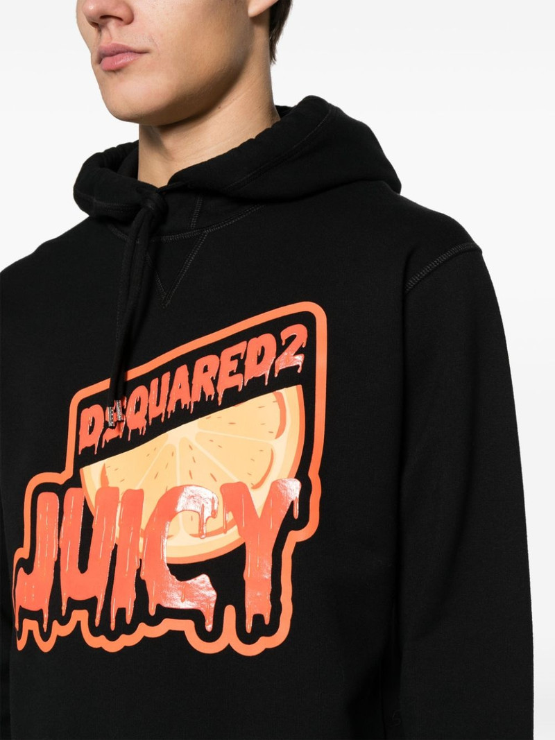 Juicy logo-print cotton hoodie 5