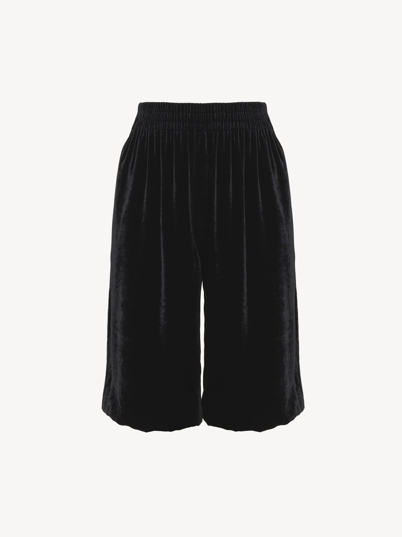 Chloé FLUID BERMUDA SHORTS IN VELVET outlook