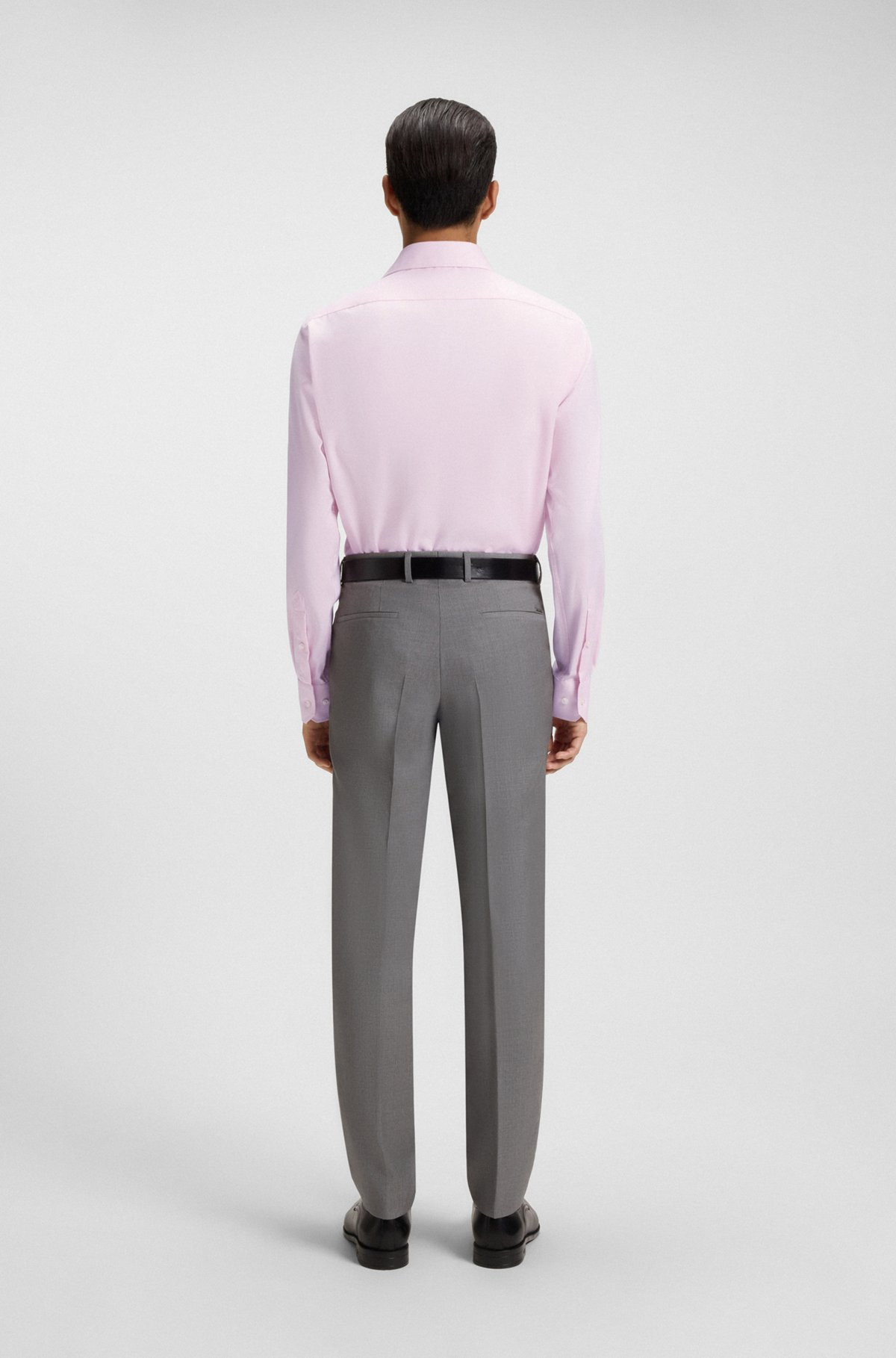 REGULAR-FIT SHIRT IN WRINKLE-RESISTANT OXFORD COTTON - 5