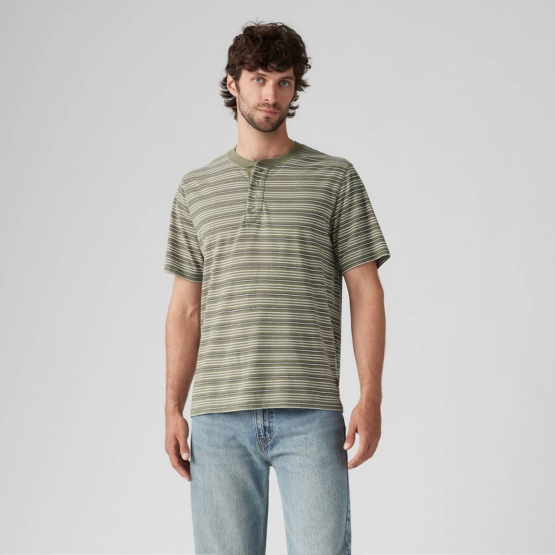 SHORT SLEEVE FOUR BUTTON HENLEY 2