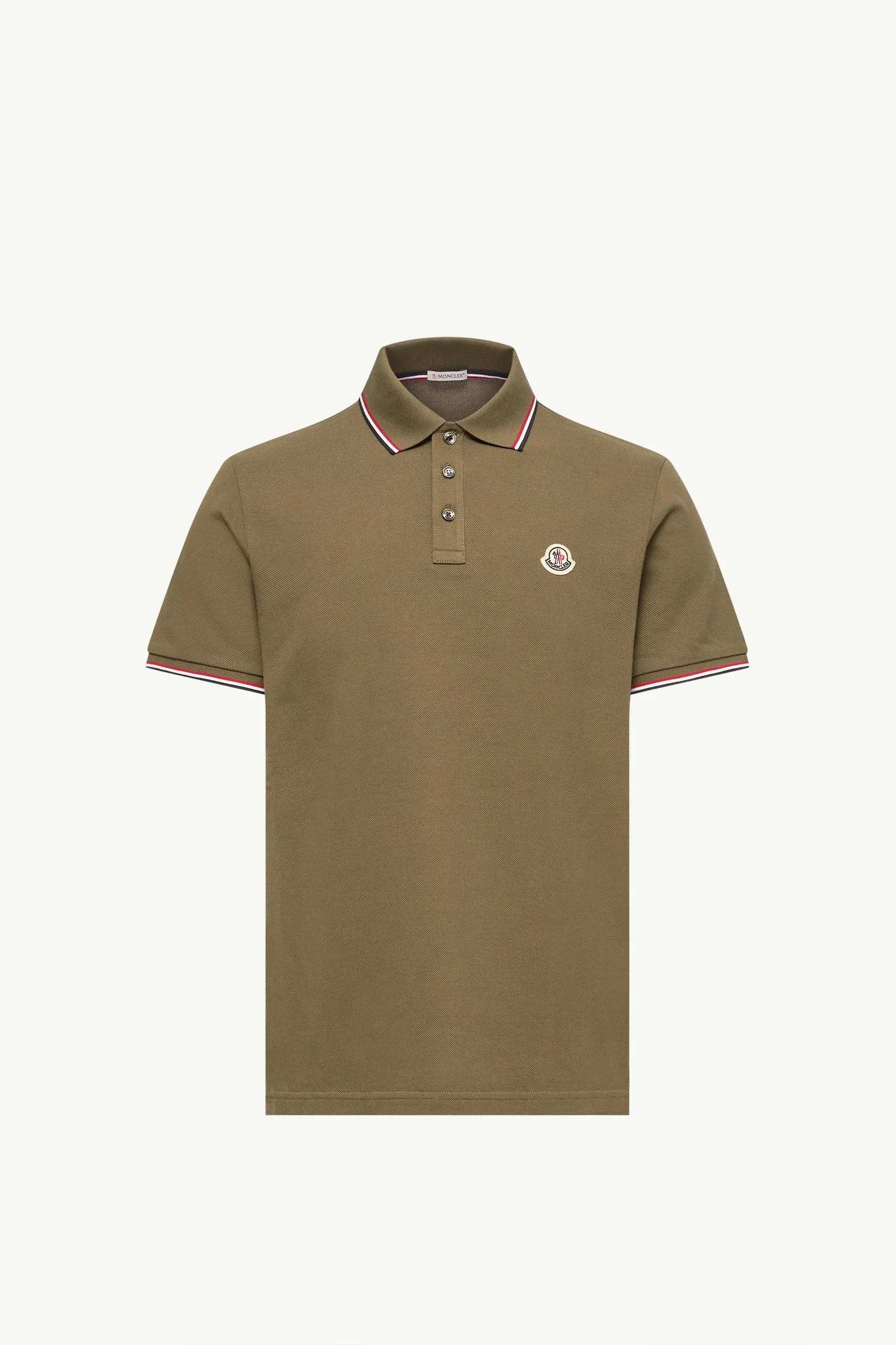 Tricolor-Trimmed Cotton Piquet Polo Shirt - 1