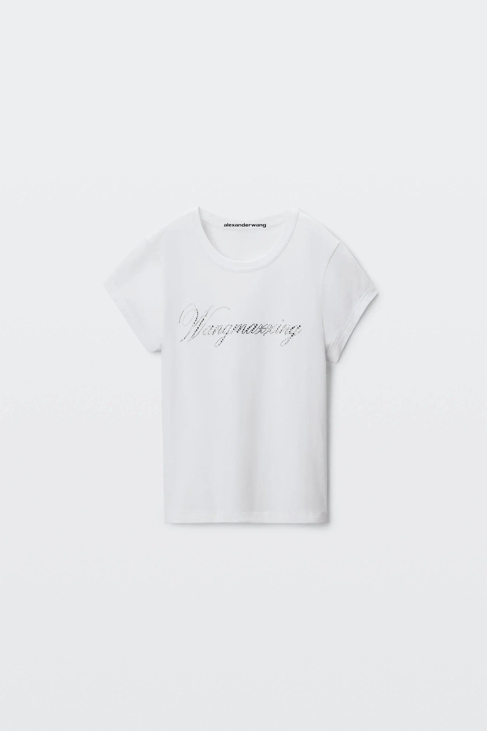 crystal hotfix graphic fitted tee - 1
