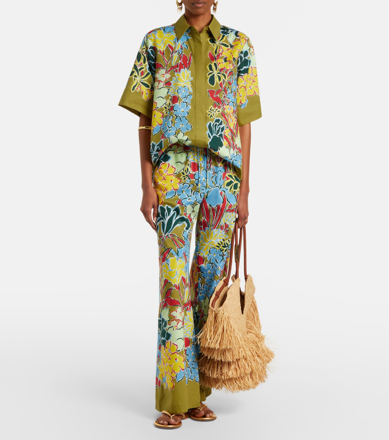 ALÉMAIS Solstice floral cotton-blend shirt outlook