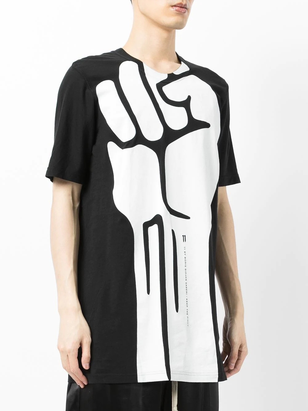 fist-print T-shirt - 3