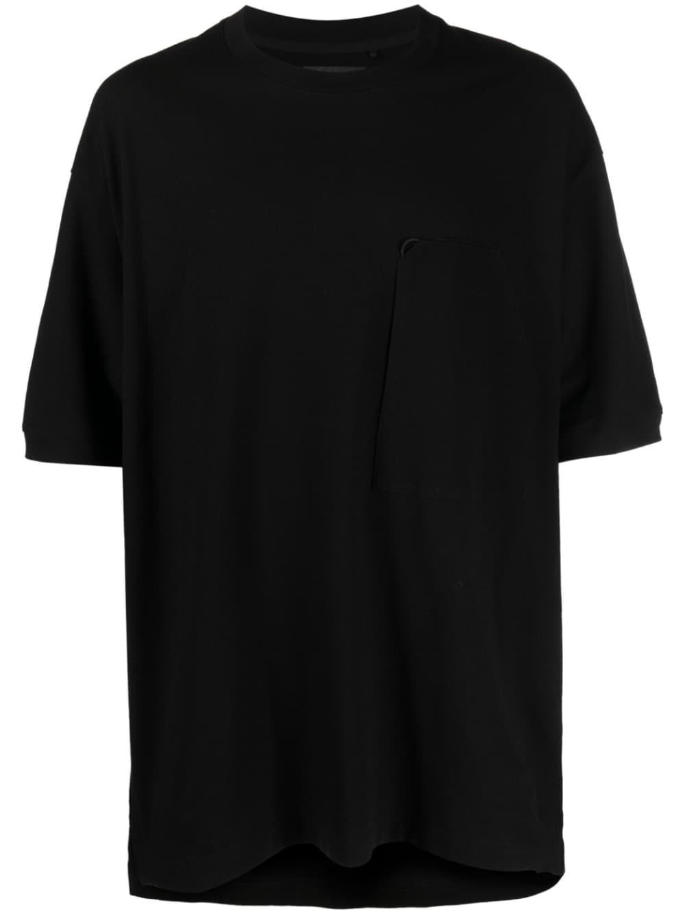 logo-patch sleeve T-shirt - 1