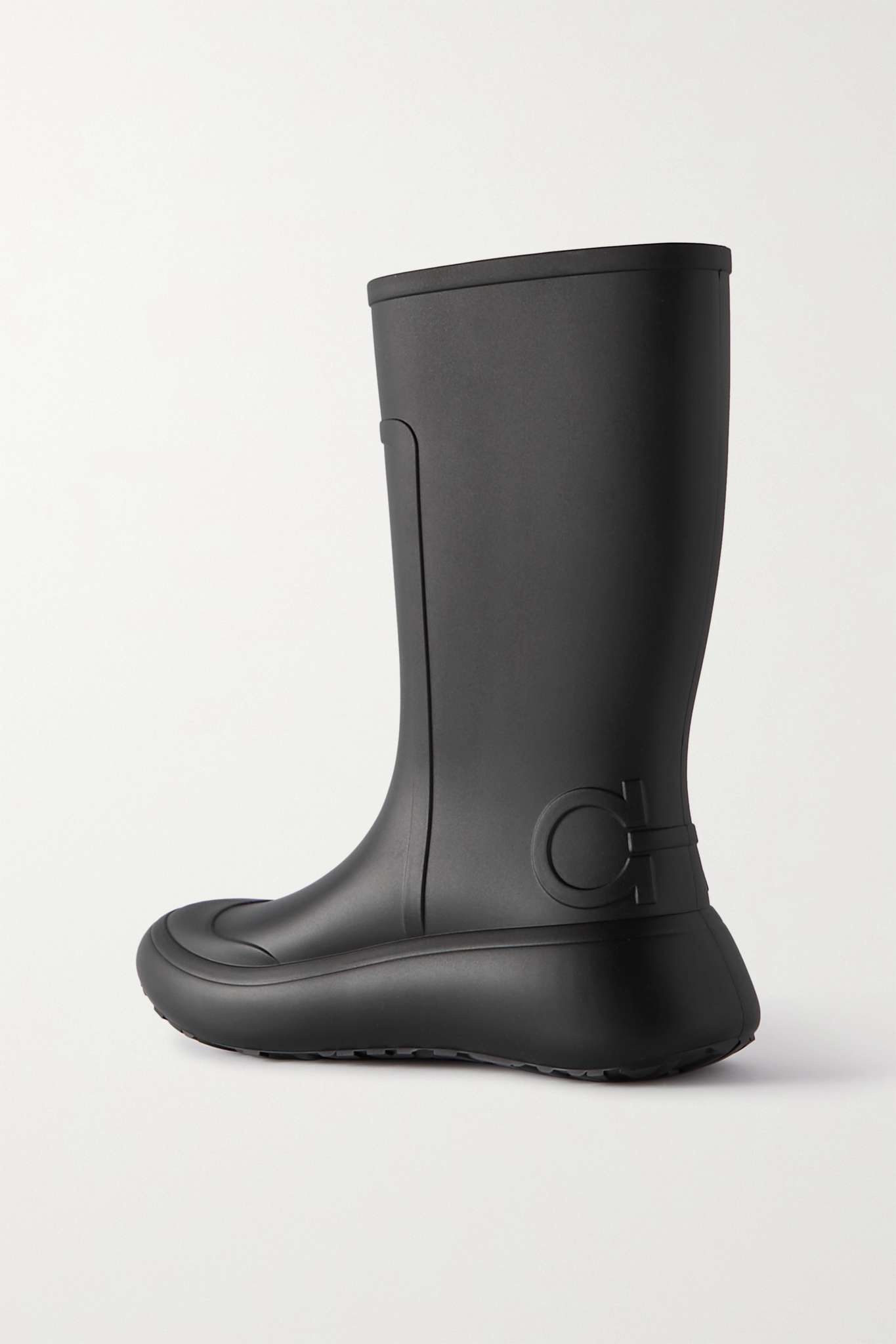 Logo-detailed rubber rain boots - 3