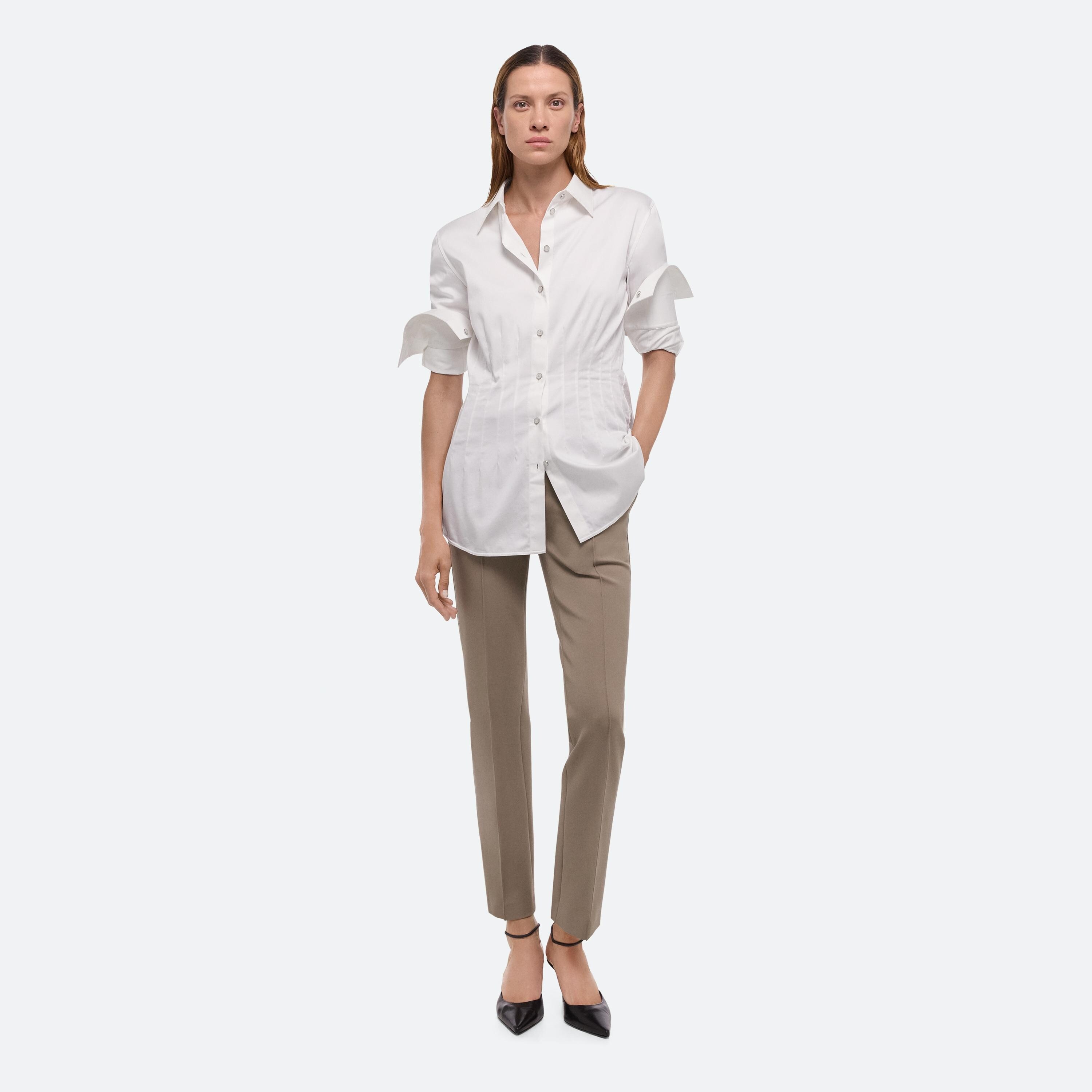 WAISTED DART SHIRT - 2