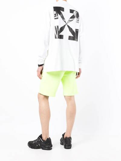 Off-White Caravaggio Arrows-print mock-neck T-shirt outlook