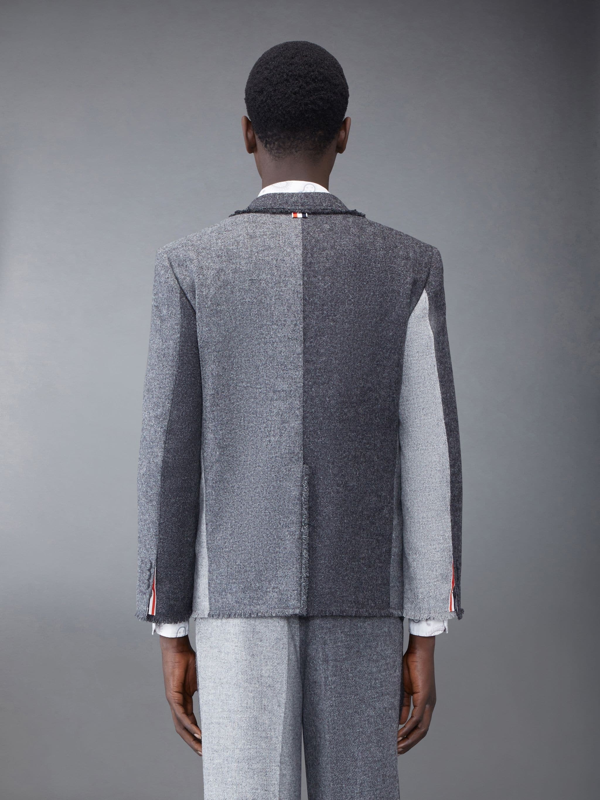 Shetland Frayed Single Vent Sport Coat - 2