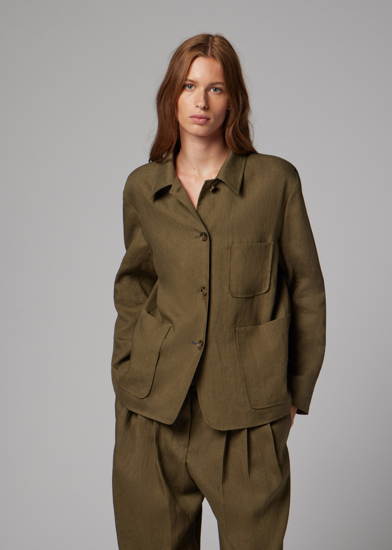 Paul Smith Women's Khaki Linen Jacket outlook