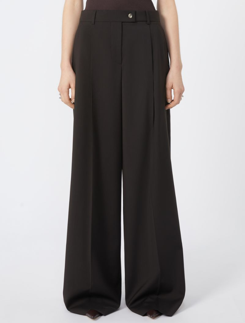 Oversized stretch wool trousers - 3