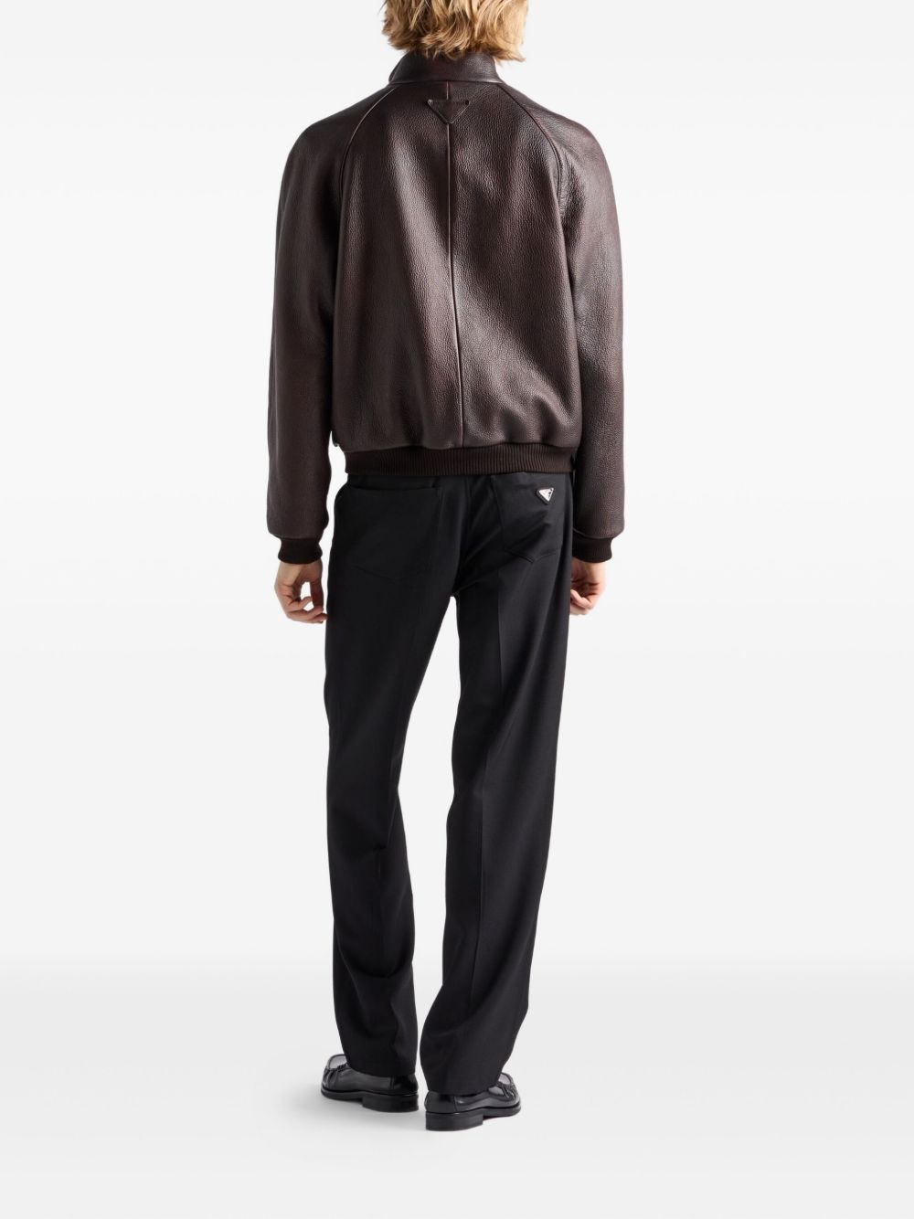 raglan-sleeve flap-pocket bomber jacket - 3
