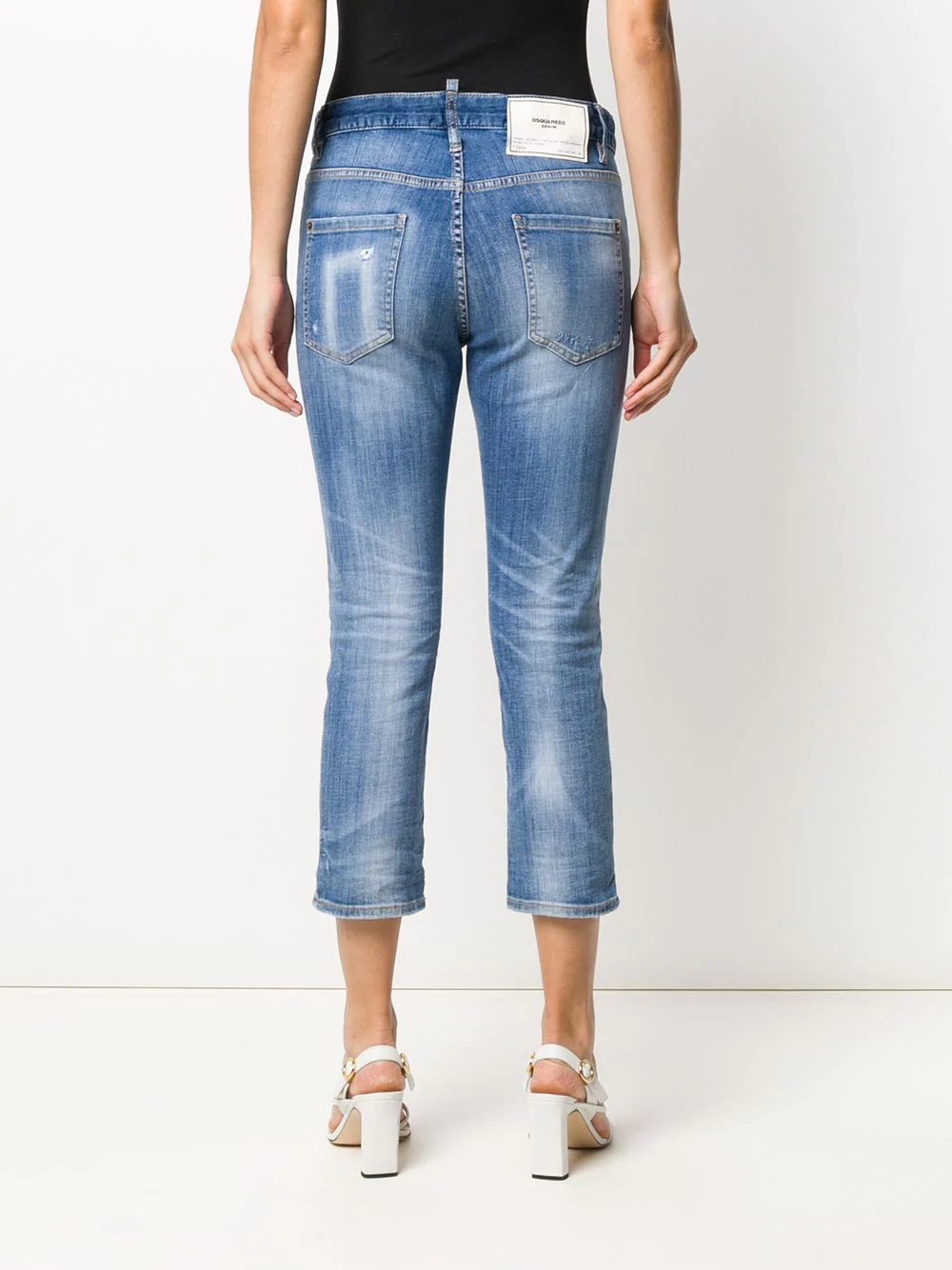 cropped boyfriend jeans - 4