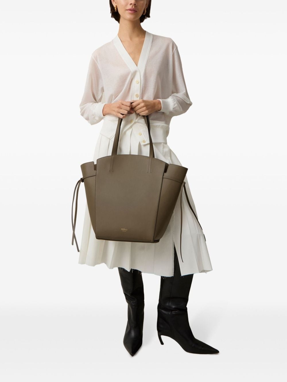 Clovelly letaher tote bag - 2