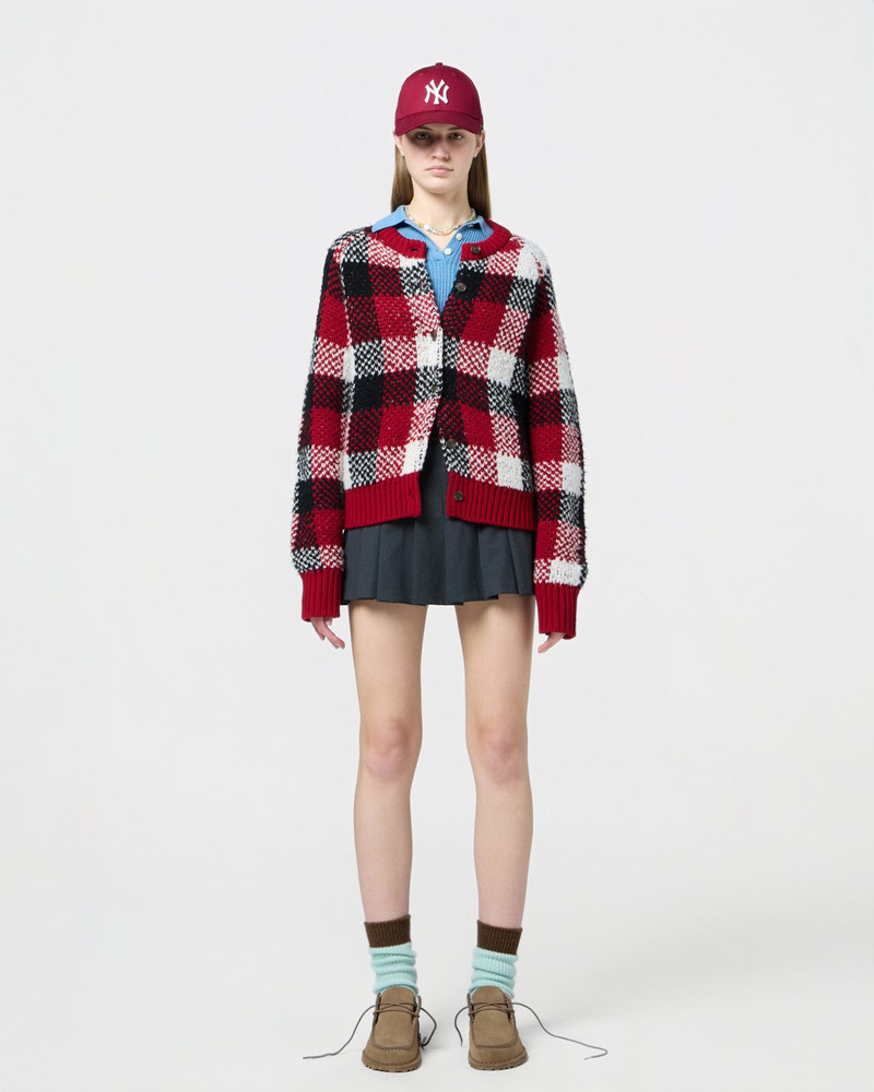 GUEST IN RESIDENCE Buffalo Plaid Cardigan outlook