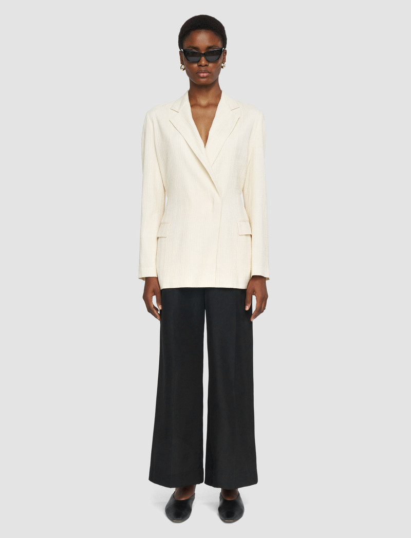JOSEPH Thurlow Soft Cotton Silk Trousers outlook
