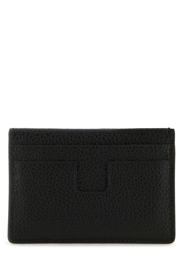 Tom Ford Man Black Leather Card Holder - 3
