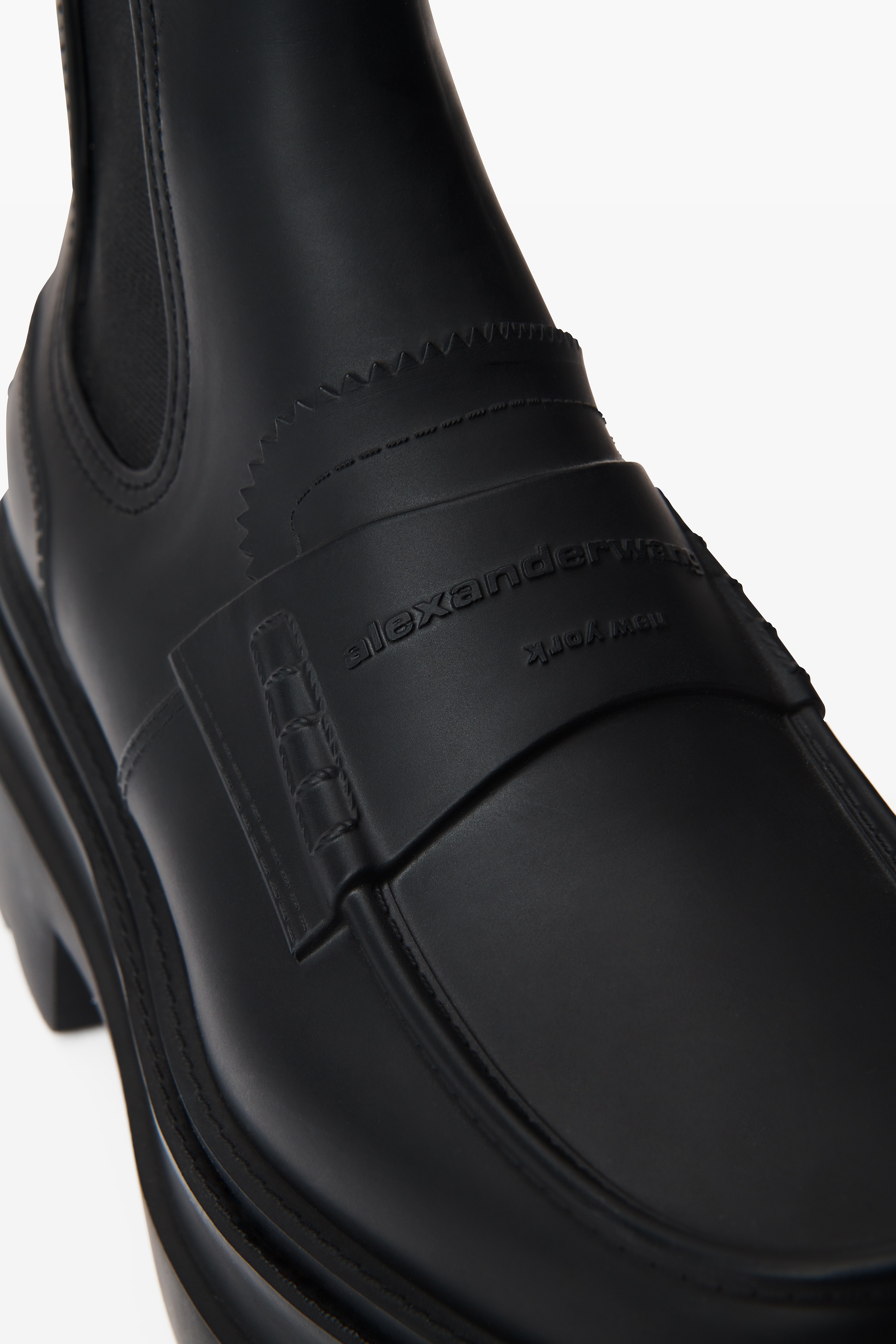 Carter 75mm Ankle Platform Boot in Rubber - 2