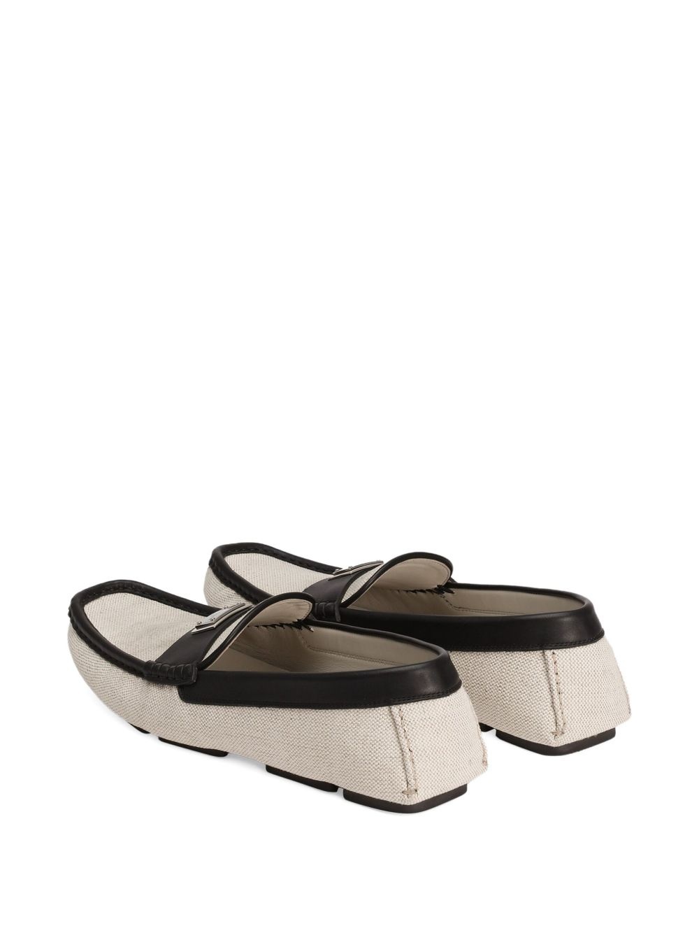 logo-plaque loafers - 3